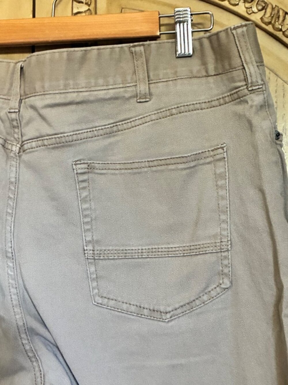 Iron Co Mens Burlap Brown Casual Pants Size 38x30 Cotton & Spandex Blend Comfort - Picture 10 of 16